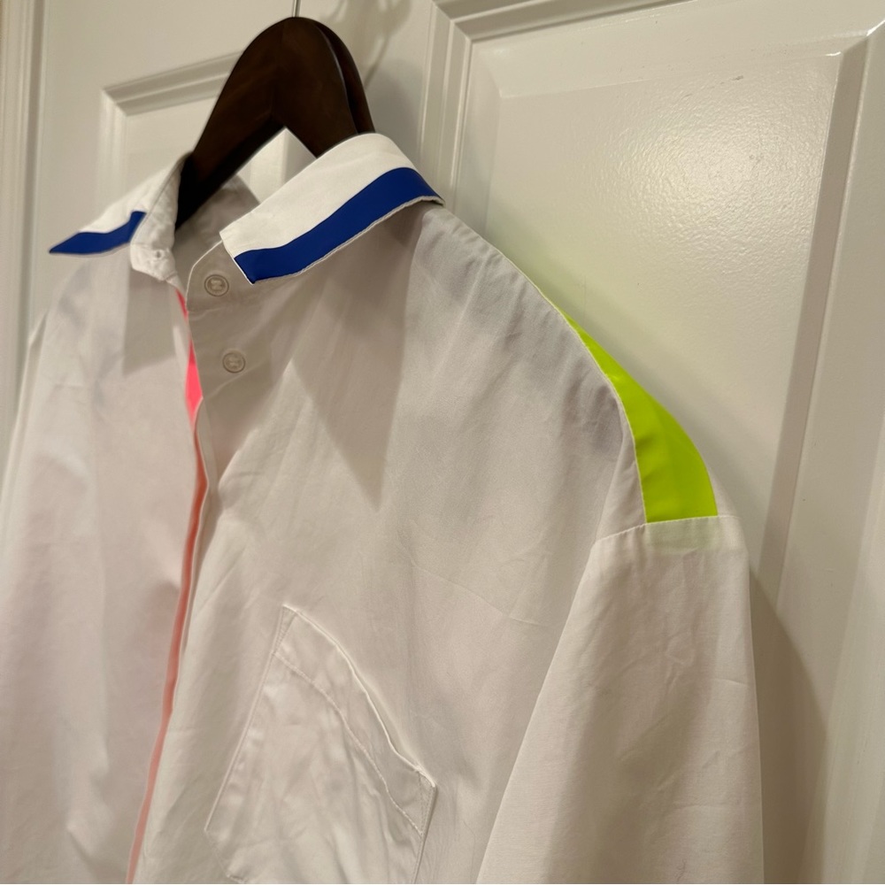MaxMara Weekend “Flutterflies”Collection Label-Cut White Shirt Size:Medium 4/6 - Picture 13 of 16